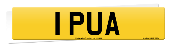 Registration number 1 PUA